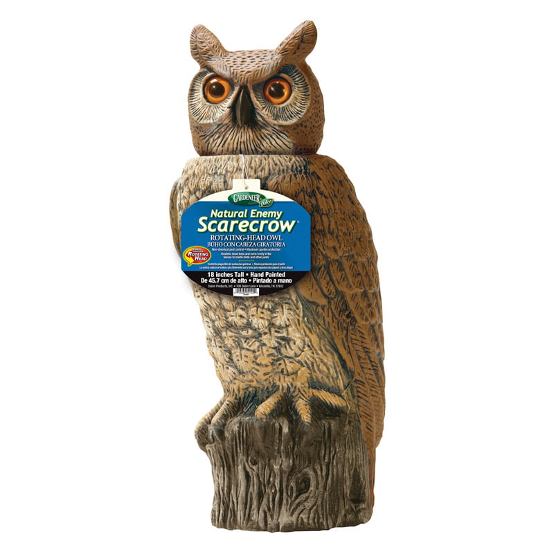 Owl Decoy for Fish Ponds Keep Unwanted Visitors Away from the Pond 