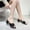 Black, variant on Kayannuo Summer Slippers for Women Clearance Indoor Outdoor Sandals For Women Dressy Summer Womens Open Toe Thick High Heels Beach Sandals Slippers Gifts for Women