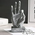 thumbnail image 2 of Pompotops Gesture Finger Model Home Decoration Bar Model Room Desktop Decoration Resin Craft Gift Luxury Clearance, 2 of 2