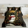 thumbnail image 2 of Feelyou Teens Snowman Full Size Comforter Sets, Jungle Squirrel Animal Bedding Comforter Set, Christmas Tree Reversible Bedding Sets, Ultra Soft Home Decor, 3-Piece, 2 of 8