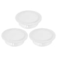 thumbnail image 1 of Unique Bargains 100mm OD Trou Plug Rond Encliqueter dans le Type de Verrouillage Trou Insérer Embout Blanc 3 Pack, 1 of 4