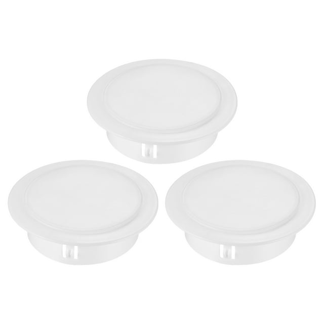 Unique Bargains 100mm OD Trou Plug Rond Encliqueter dans le Type de Verrouillage Trou Insérer Embout Blanc 3 Pack