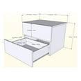 thumbnail image 4 of Nexera Karibou 4 Piece Bedroom Set, Truffle, 4 of 9