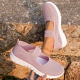 thumbnail image 2 of Wensltd Women Solid Color Mary Jane Shoes Elastic Strap Comfy Casual Walking Shoes Lightweight for Daily Wear, 2 of 9