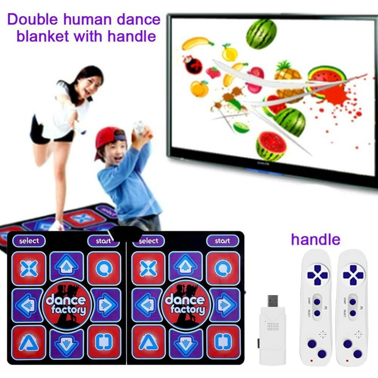 Dance Mat Games for TV - Wireless Musical Electronic Dance Mats, Double  User Exercise Fitness Non-Slip Dance Step Pad Dancing Mat for Kids &  Adults