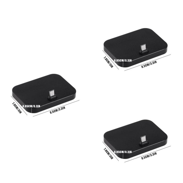 Sidaley Soporte de de escritorio para teléfono móvil Estación de acoplamiento de carga de teléfono móvil Soporte de enchufe micro Type7 NO7