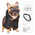 thumbnail image 3 of Fotbe Graffiti Cool Duck Sudadera con Estampado para Perros Pequeños – Suéter con Capucha para Mascotas, Tela Suave de Forro Polar con Bolsillo-Small, 3 of 7