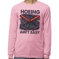 thumbnail image 2 of Hoeing Ain't Easy Long Sleeve Shirt Unisex 3X-Large Pink, 2 of 5