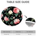 thumbnail image 6 of Pioneer Flower Floral Print Pattern Round Fitted Tablecloth with Elastic Edge,Dining Table Cover Waterproof,Outdoor Round Tablecloth for Camping,Dining,Indoor and Outdoor, 6 of 7