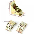 thumbnail image 2 of 4 Pcs Foldable Bracket, 90 Degrees Self-Lock Hinge Hardware with Screws Lock Extension Support for Table Bed Leg, Workbench Kitchen Laundry Room, 2 of 7