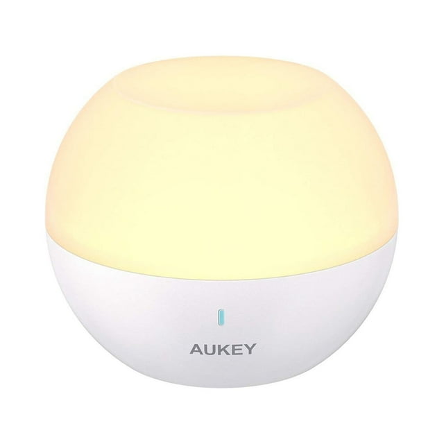 AUKEY Veilleuse, Lampe de Chevet Rechargeable Tactile LED RGB Changeant de Couleur Couleur Couleur Aléatoire