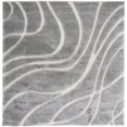 thumbnail image 5 of SAFAVIEH Florida Tamzen Abstract Shag Runner Rug, Light Grey/Ivory, 2'3" x 9', 5 of 9