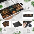 thumbnail image 3 of Large Mouse Pad Cozy Library, Extended Full Desk Mouse Mat Gaming Desktop Pad, Computer Keyboard Mat XXL, Vintage Office Decor Desk Laptop Cover Mat Big, Aesthetic Desk Accessories 31.5x15.7 Inch, 3 of 6