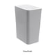 thumbnail image 3 of Bote de basura delgado Yuarrent rectangular de PP Gris S, 3 of 6