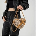thumbnail image 6 of Leopard Purse Cheetah Print Heart Crossbody Vintage Y2K Studded Shoulder Bag For Girls Party, 6 of 6