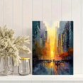 thumbnail image 2 of New York City Watercolor Cityscape Canvas Wall Art Print for Living Room Bedroom Office Hotel Lobby Apartment Decor, 2 of 8