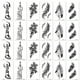 thumbnail image 1 of 24 hojas de tatuajes temporales para mujeres, pegatinas de tatuajes de arte corporal para niñas, tatuajes para adultos, 1 of 6