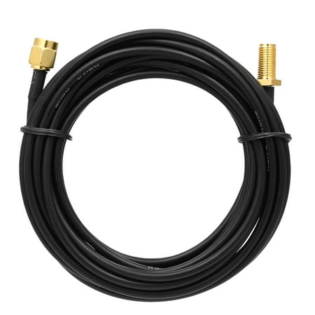 Iphone 3g Dock Connector 3 Meter Antenna Extension Cable RP-SMA Male Plug to RP-SMA Female Jack Adapter Connector Conversion Line Cord for 2.4GHz WiFi 2G 3G 4G Antenna ()