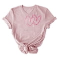 thumbnail image 4 of Utoimkio T Shirts for Women Valentine's Day Heart Print Shirts for Women Casual Loose Fit Summer Short Sleeve Tee Blouse Tops for Women, 4 of 5