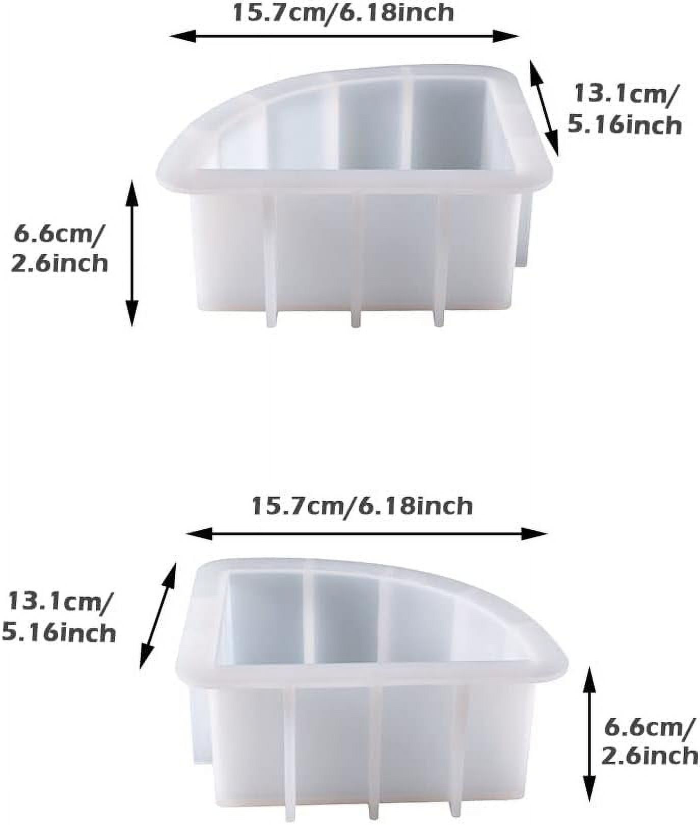 Liho Large Resin Molds,Bookend Resin Molds,Large Geode Book Organize Resin Molds Silicone,Crystal Epoxy Deep Resin Molds,Epoxy Resin Molds for Flowers Preservation,Bookends DIY(Sector) A605