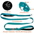 thumbnail image 3 of Olive Paws Modular Dog Leash Set - 6ft Sky Blue Walking Leash + 9ft & 15ft Extensions Combine to 15ft, 21ft, 30ft Long Lead, Padded Two-Handle Design, Lightweight, 3 of 8