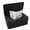 Black, variant on YAHHU Disposable Mask Storage Box Dust-proof Flip Cover Wet Tissue Case Organizer Portable for Home Office Travel (7.3 x 4.8 x 2.8 inches / 18.5 x 12.2 x 7.1 cm) - Black-White
