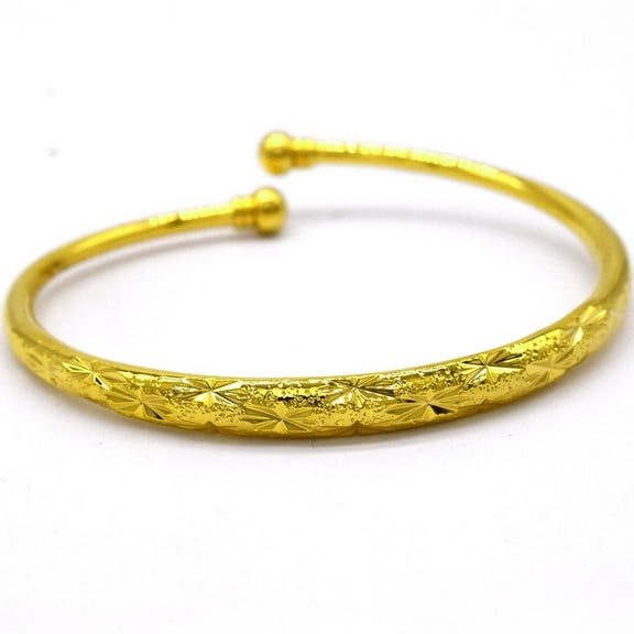 JoeytheJewelryNY 18k Layered real gold filled solid bangle bracelet #10