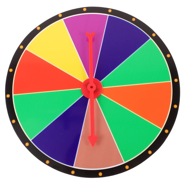 Shisuyan DIY Party Prize Wheel Lottery Wheel Fortune Wheel DIY Game Wheel Prop for Party Education