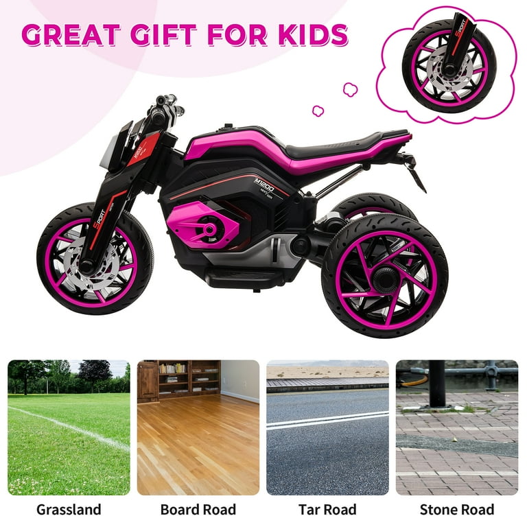 Pink electric motorbike deals