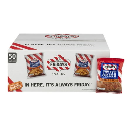 Cheddar Bacon - T.G.I. Friday's Potato Skins Cheddar & Bacon, 1.0 OZ