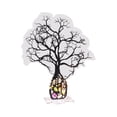 thumbnail image 2 of Escultura acrílica | Arte de árbol antiguo con piedras preciosas | Decoración de árbol de metal de 6 ramas | Decoración zen para el hogar y la oficina, 2 of 6