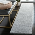 thumbnail image 2 of SAFAVIEH August Lennox Solid Shag Runner Rug, Light Grey, 2' x 8', 2 of 8