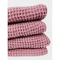 thumbnail image 2 of Waffle Towel Lightweight Quick Dry Beach, Bath Towels - Cherry, 2 of 9