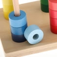thumbnail image 4 of Juguete Para Niños Con De Apilamiento De 4 , Material Didáctico Montessori (juguetes De Desarrollo, 16 Piezas De ) CUTICAT Discos Montessori de madera, 4 of 7