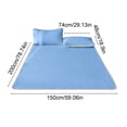 thumbnail image 3 of Ice Silk Mat Set Breathable Mattress Topper Soft Nylon for Cooling Comfort Dorm Bedroom, 3 of 6
