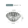 thumbnail image 3 of AURARMLET 30Pcs Egg Tart Baking Molds Stainless Steel Reusable Small Tart Pans, 3 of 7