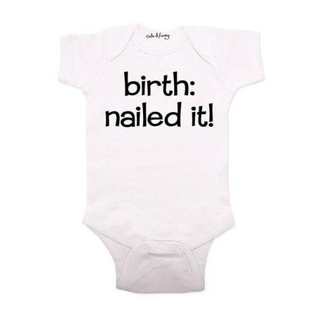 Cute Funny Birth Nailed It Wallsparks Cute Funny Brand