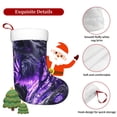 thumbnail image 5 of Disketp Purple Pattern White Tiger Christmas Stockings, Xmas Stocking for Family Holiday Season Décor, Personalized Holiday Indoor Decorations, 5 of 7
