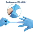 thumbnail image 2 of Cherish Black Nitrile Disposable Gloves, Latex & Powder Free, Textured Tips, 100 Pcs/Box (Medium/Large), 2 of 7