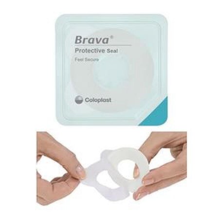 Brava Protective Seal Mold to Fit Standard Wear Adhesive Bandage 1-1/8 Inch x 2.5 mm 10 Count
