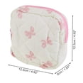 thumbnail image 2 of Unique Bargains 1 Pc Lady Portable Square Lipstick Bag for Travel White Pink Polyester, 2 of 6