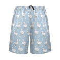 thumbnail image 2 of Men’s Sleep Shorts Relaxed Fit Lounge Pants with Pockets Mens Pajama Loungewear Home Wear Comfort Small Geese and Daisies Large, 2 of 7