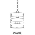 thumbnail image 2 of Progress Lighting Gulliver 1-Light Wall Sconce, Galvanized, Open Design, Wood Grained Texture, Canopy Included, 2 of 5