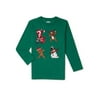 Holiday Time Boys Long Sleeve Christmas T-Shirt, Sizes 4-18