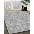 thumbnail image 3 of Ahgly Company Machine Washable Indoor Rectangle Transitional Platinum Silver Gray Area Rugs, 5' x 7', 3 of 7