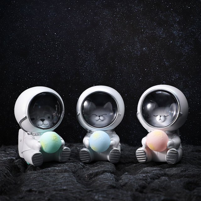 Los astronautas de Galaxy Guardian pueden iluminar accesorios creativos para el hogar y decoraciones de luz de escritorio