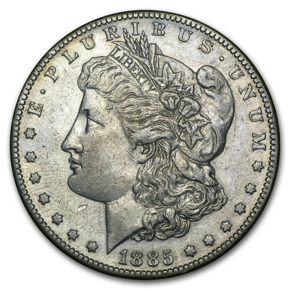 1885-S Morgan Dollar AU Details (Cleaned)