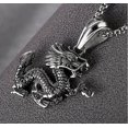 thumbnail image 2 of European and American Titanium Steel Chinese Dragon Pendant Personality Punk Necklace Retro Trendy Men s Stainless Steel Dragon Pendant, 2 of 5