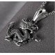 thumbnail image 2 of European and American Titanium Steel Chinese Dragon Pendant Personality Punk Necklace Retro Trendy Men s Stainless Steel Dragon Pendant, 2 of 5