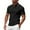 Black, variant on Bzhegqhd Men Ball Uniform Fashion Casual Button Lapel Short Sleeve